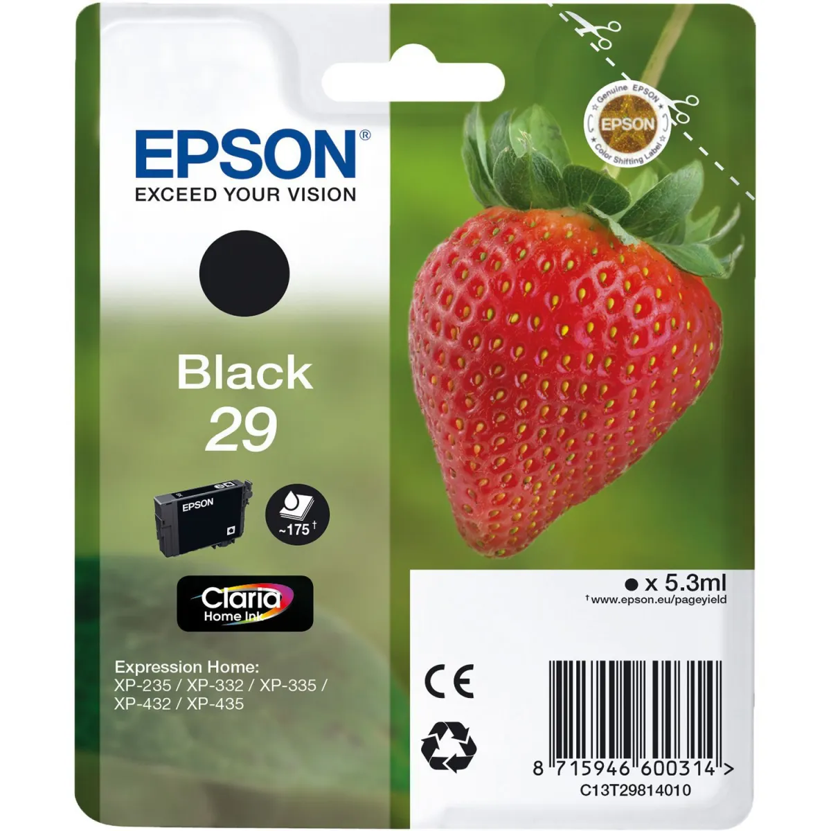 Μελάνι Epson 29 Black