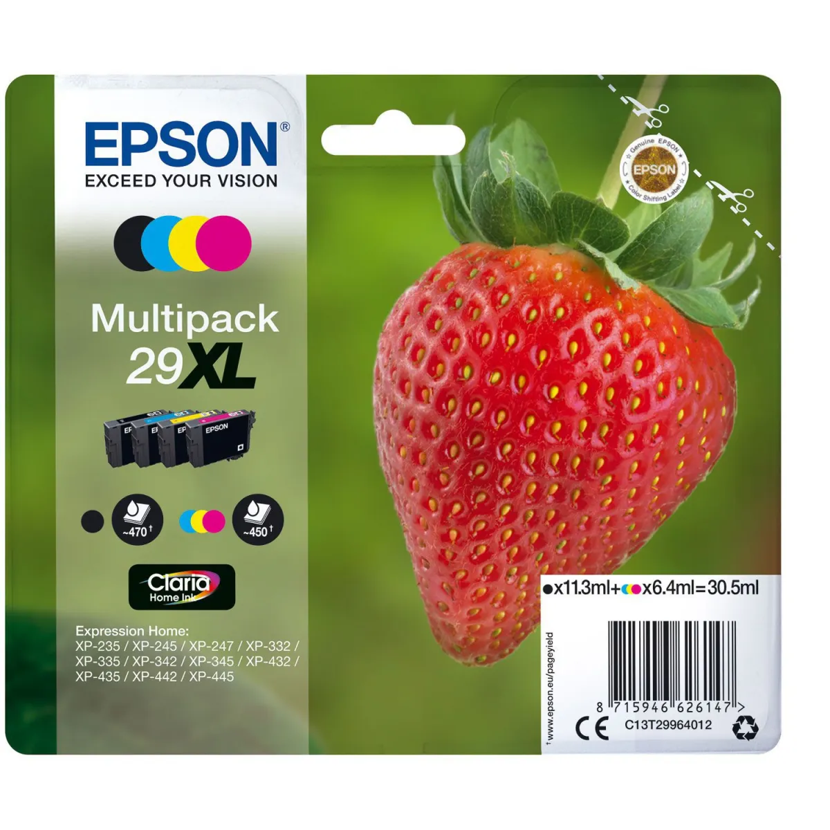Μελάνι Epson 29XL (BK-C-M-Y) Multipack