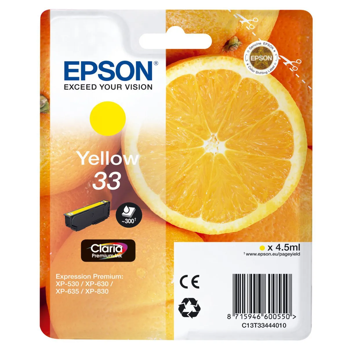 Μελάνι Epson 33 Yellow
