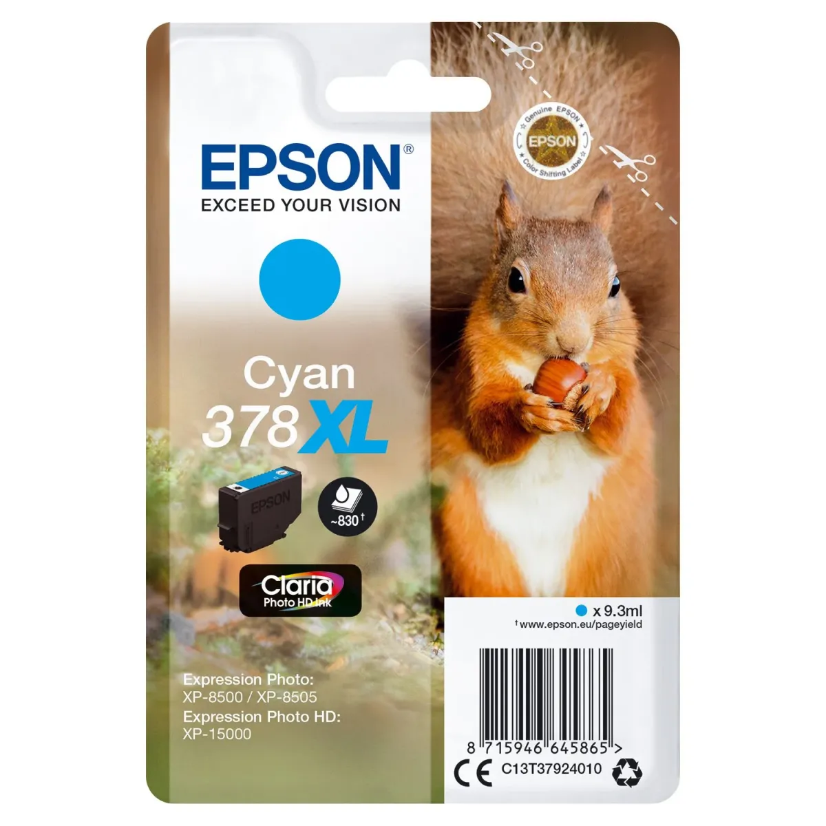 Μελάνι Epson 378XL Cyan