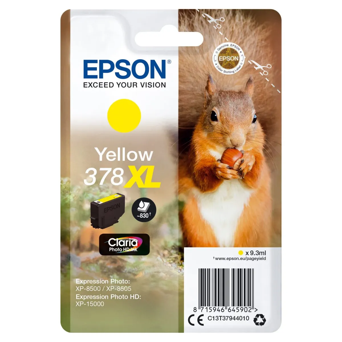 Μελάνι Epson 378XL Yellow