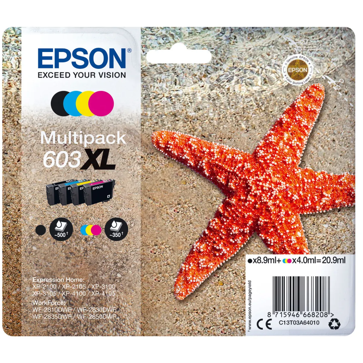 Μελάνι Epson 603XL (BK-C-M-Y) Multipack