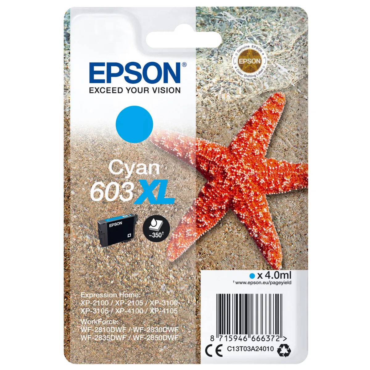 Μελάνι Epson 603XL Cyan