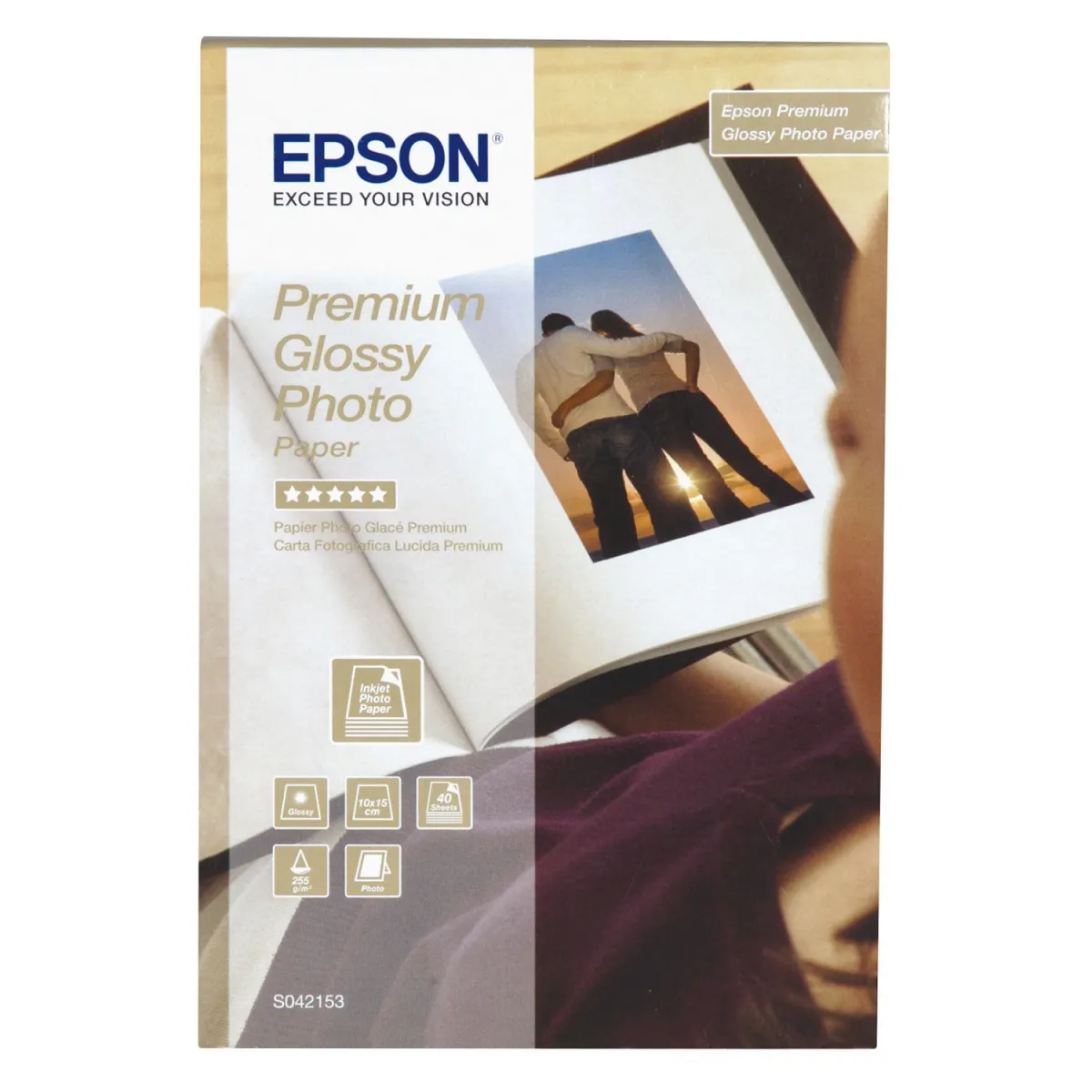 Epson Χαρτί Photo Premium Glossy Φωτογρ. 10 x 15 cm/40 φύλλα 255 gr