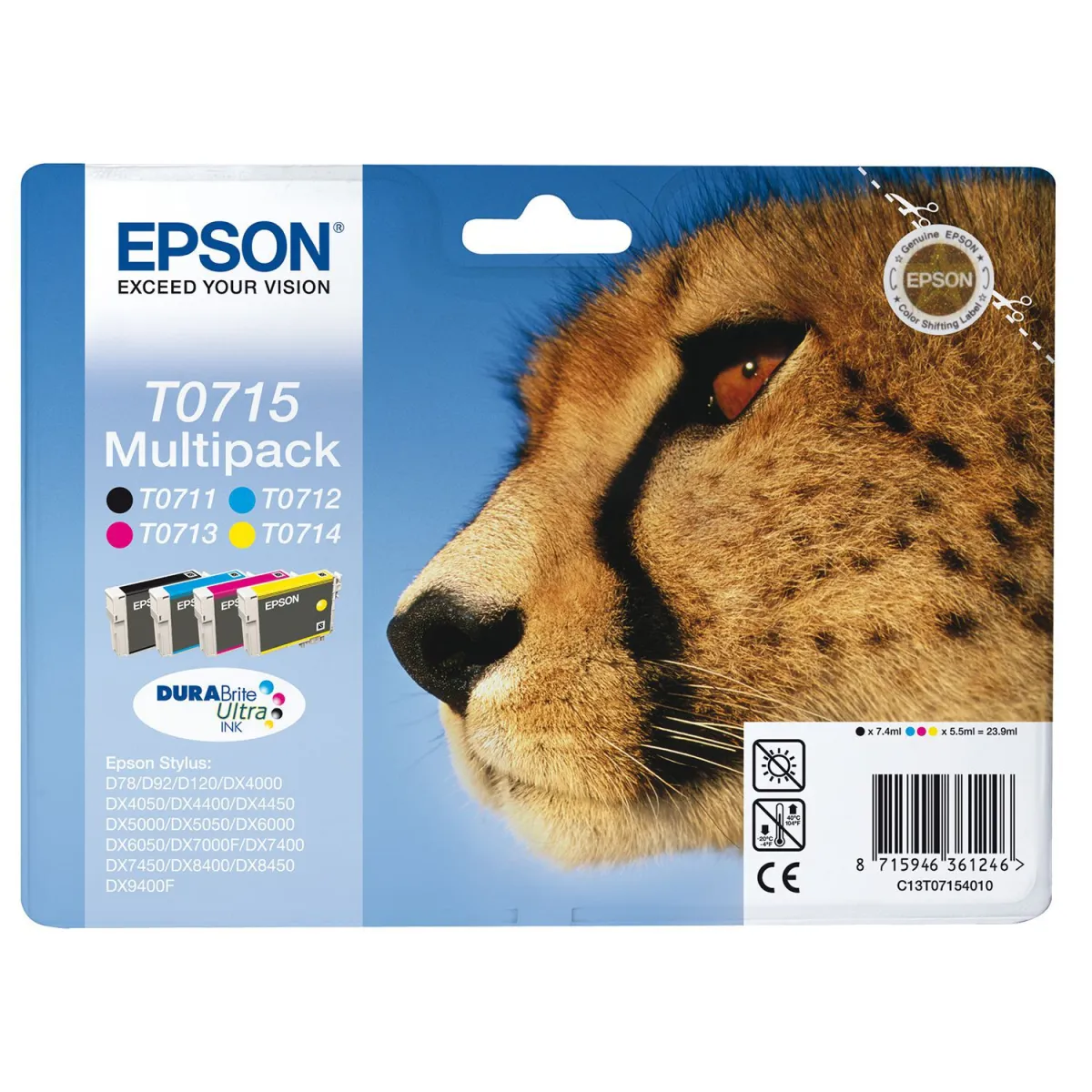 Μελάνι Epson T0715 (BK-C-M-Y) Multipack