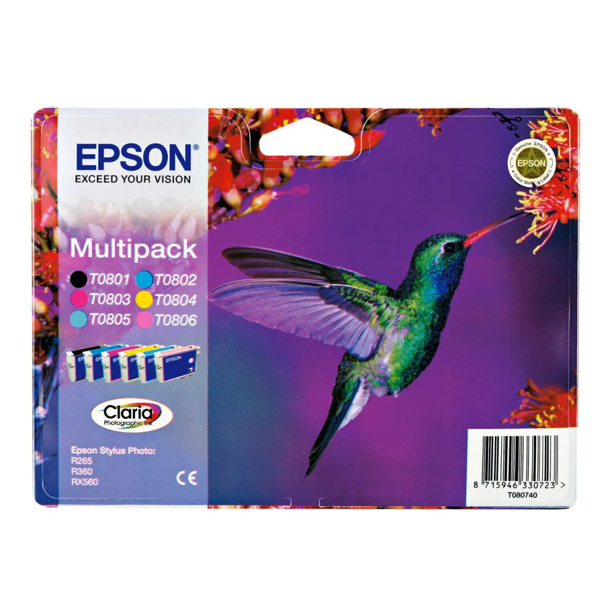 Μελάνι Epson T0807 (BK-C-M-Y-LM-LC) Multipack