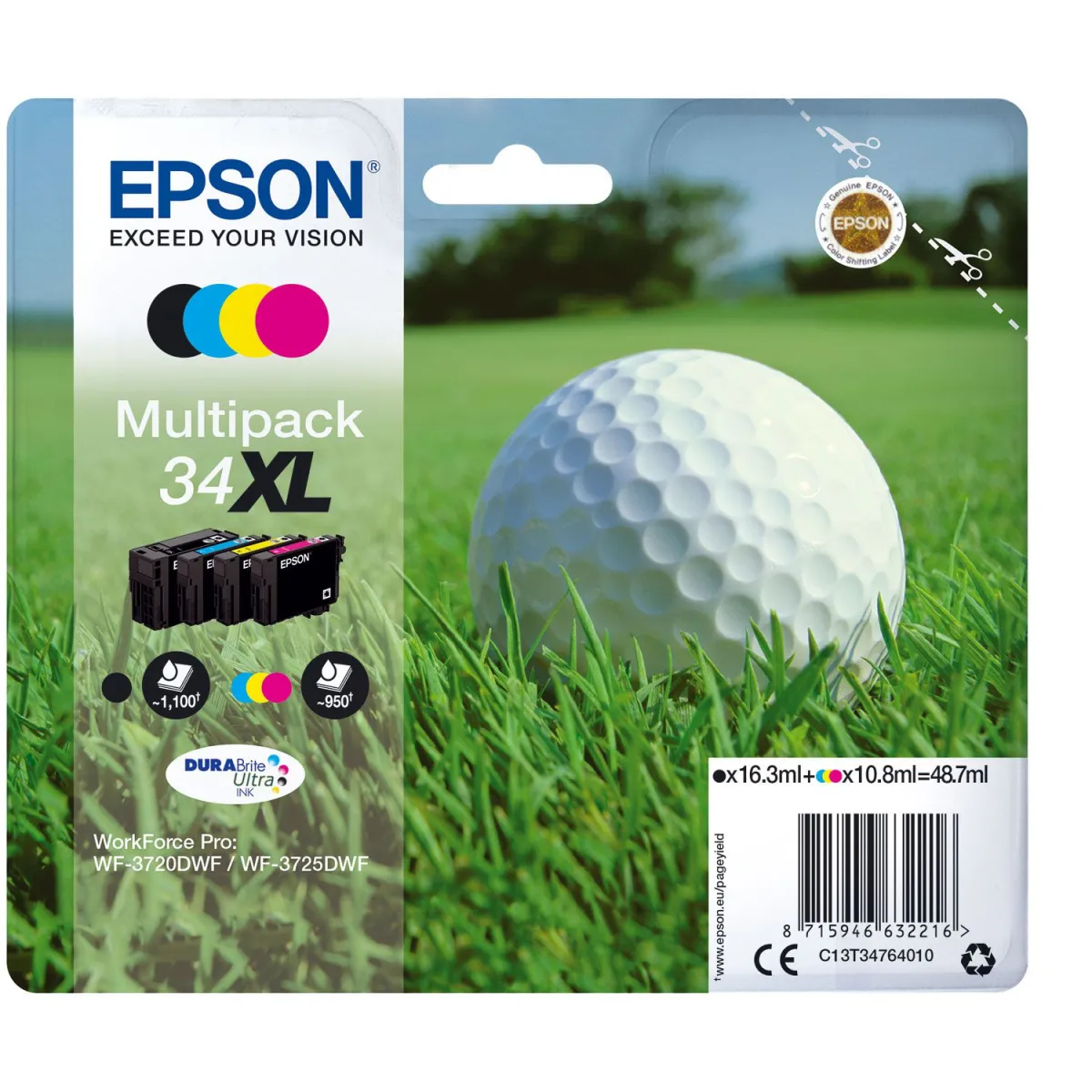 Μελάνι Epson T34XL (BK-C-M-Y) Multipack