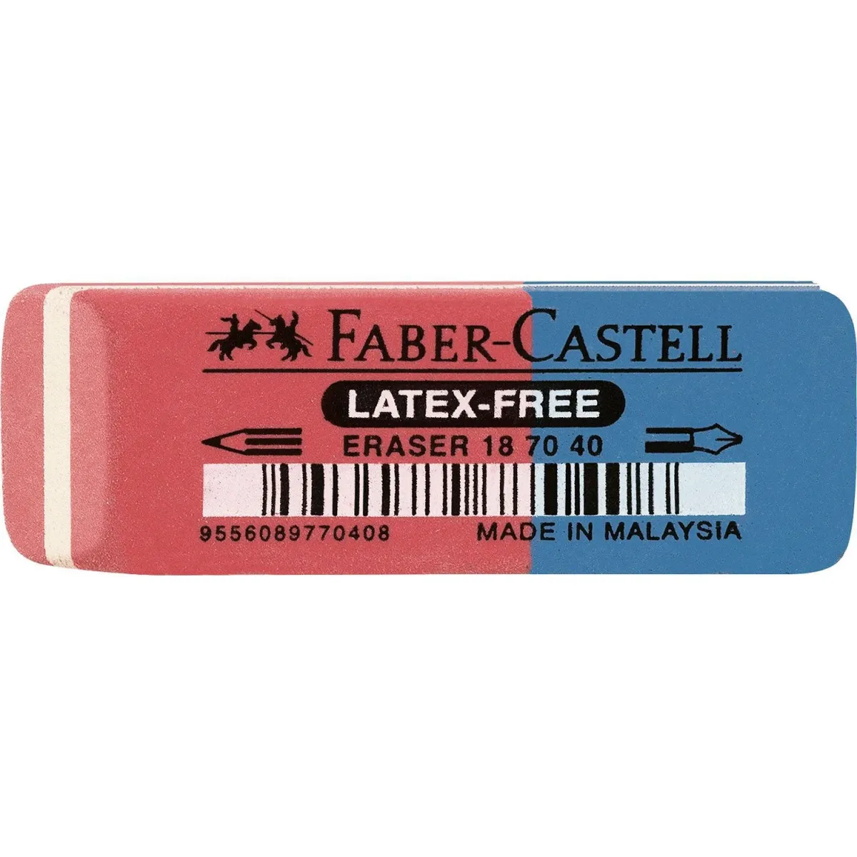 Faber Castell Γόμα Κόκκινη Μπλέ 7070