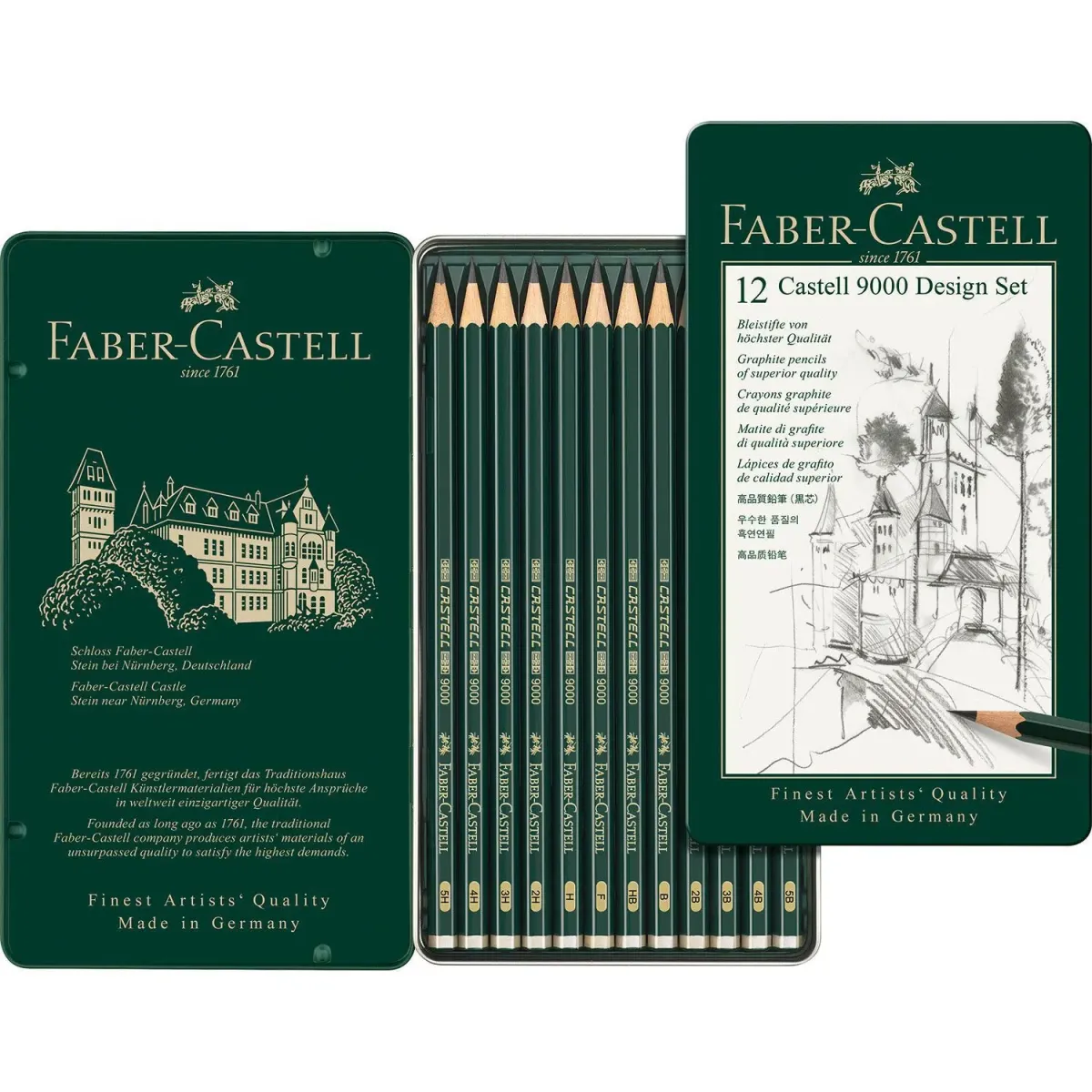 Faber Castell Σέτ Μολύβια Σχεδιου 9000 5H-5B