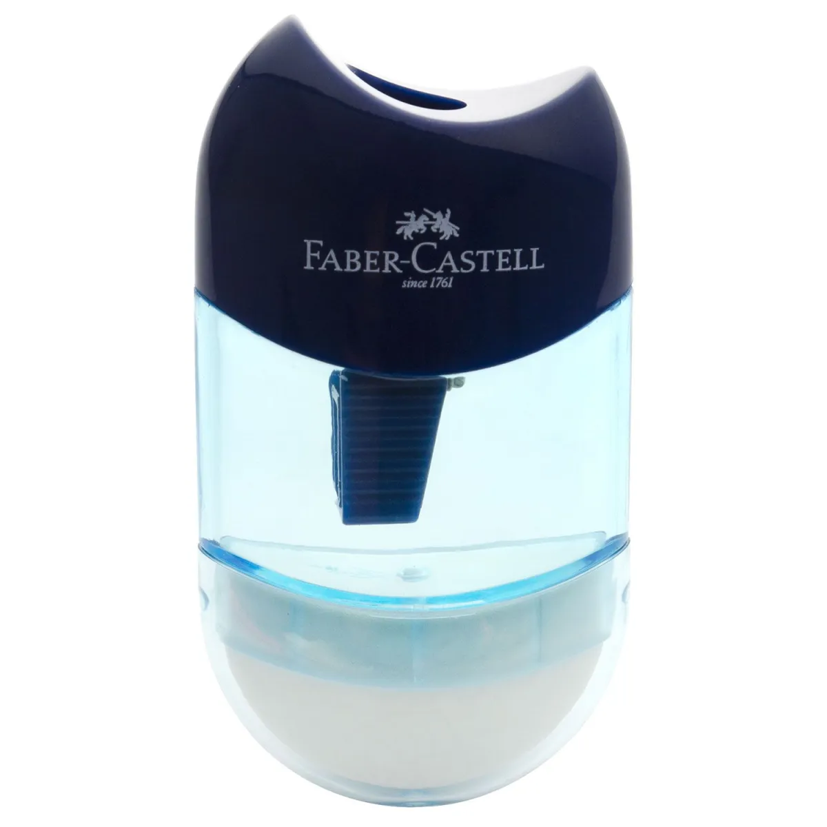 Faber Castell Γόμα & Ξύστρα Πλαστική Apple Combi Μπλέ