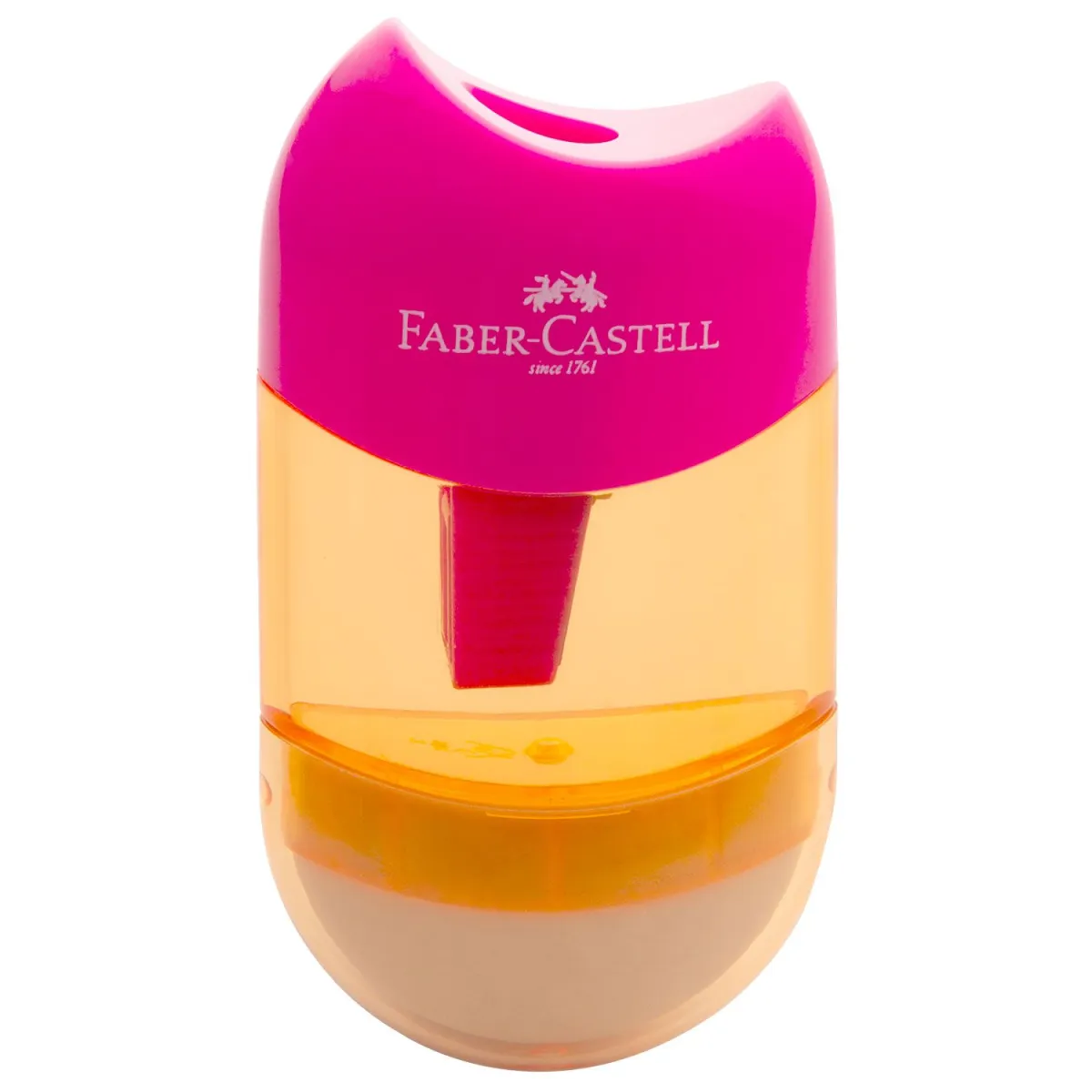 Faber Castell Γόμα & Ξύστρα Πλαστική Apple Combi Ροζ