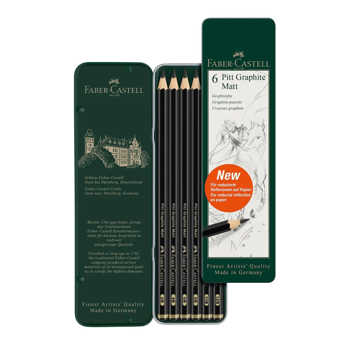 Faber Castell Σετ Μολύβια Σχεδίου Graphitte Mat