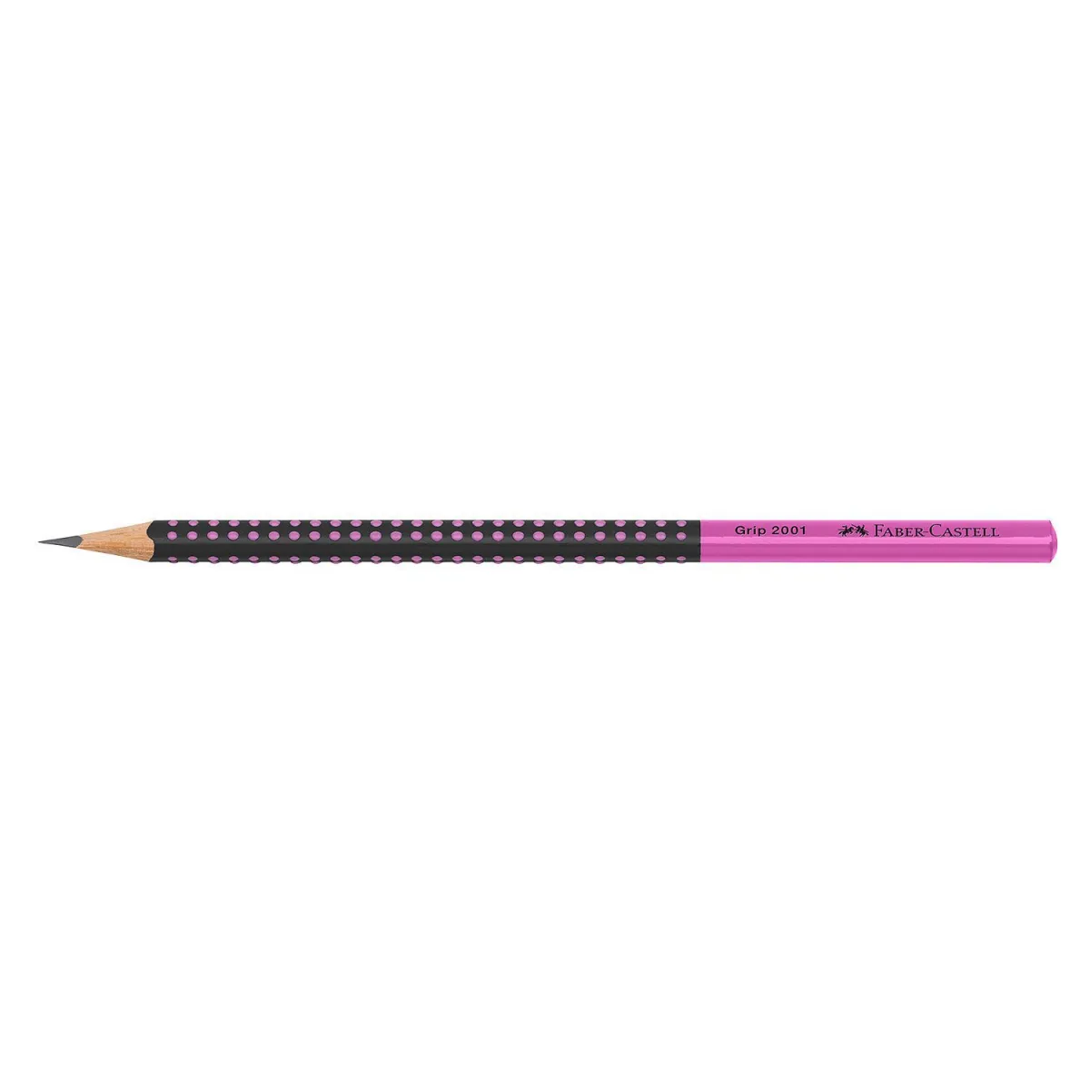 Faber Castell Μολύβι Grip Μαύρο Ρόζ HB