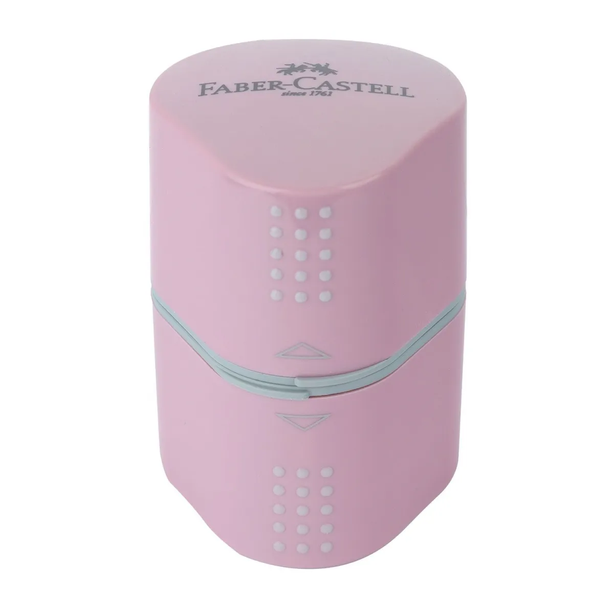 Faber Castell Ξύστρα Πλαστική Τριπλή Grip Ροζ