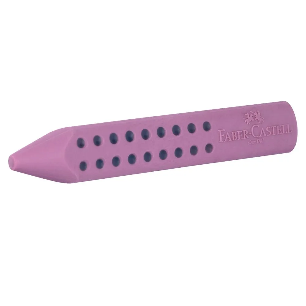 Faber Castell Γόμα Grip τριγωνική για μολύβι Ρόζ