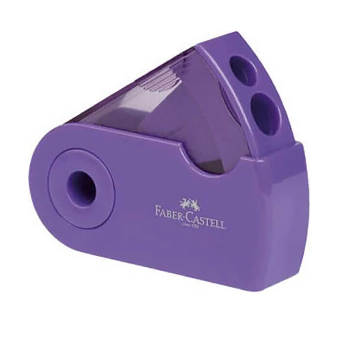 Faber Castell Ξύστρα Πλαστική Μονή Sleeve Μωβ