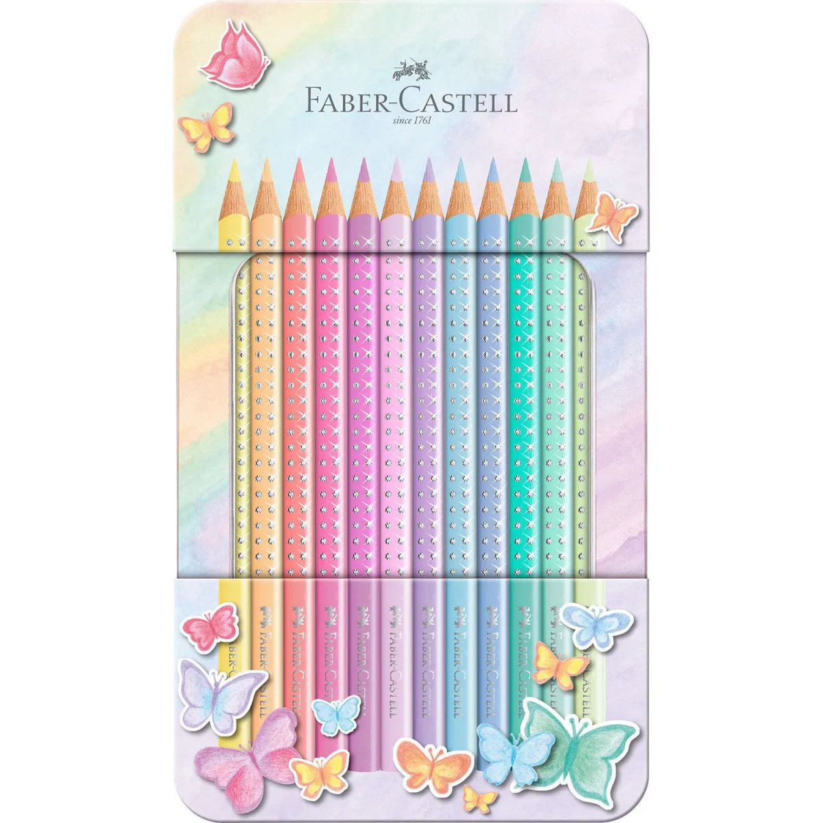 Faber Castell Ξυλομπογιές Sparkle Pastel 12τεμ.