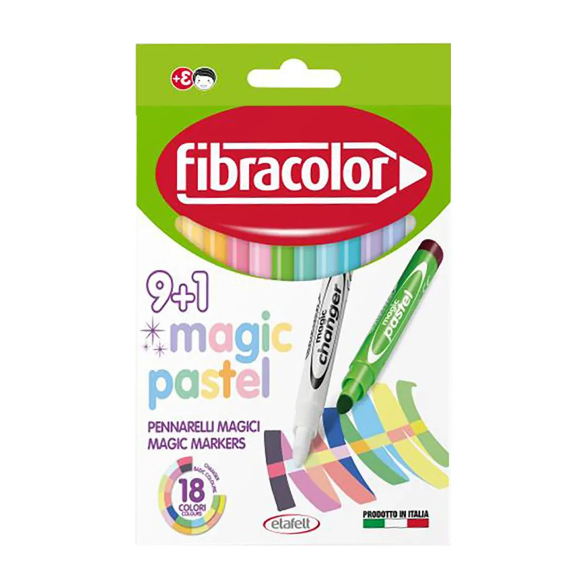 Fibracolor Μαρκαδόροι Ζωγραφικής Magic Pastel 10τεμ.