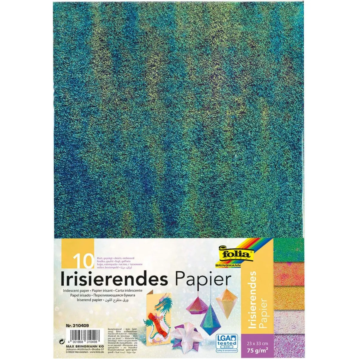 Folia Χαρτιά Χειροτεχνίας 23x33cm 10Φύλλα