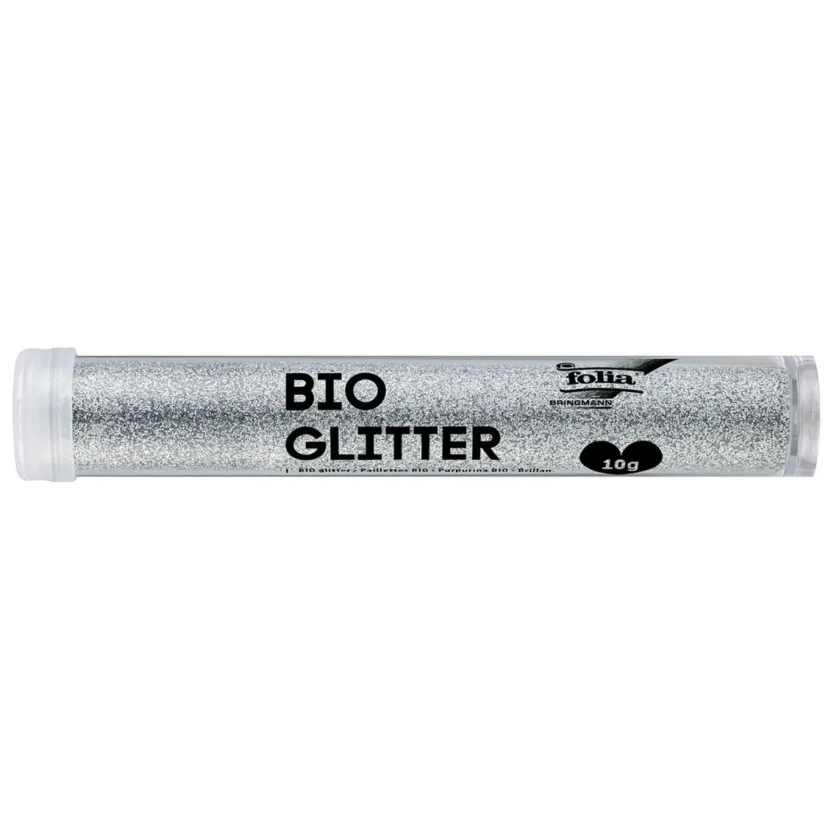 Folia Bio Glitter Ασημί 10gr