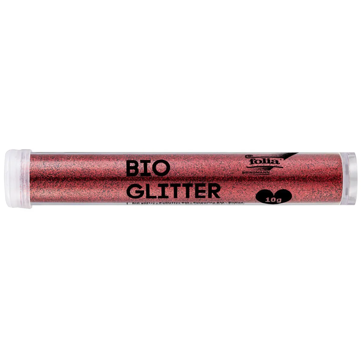 Folia Bio Glitter Κόκκινο 10gr