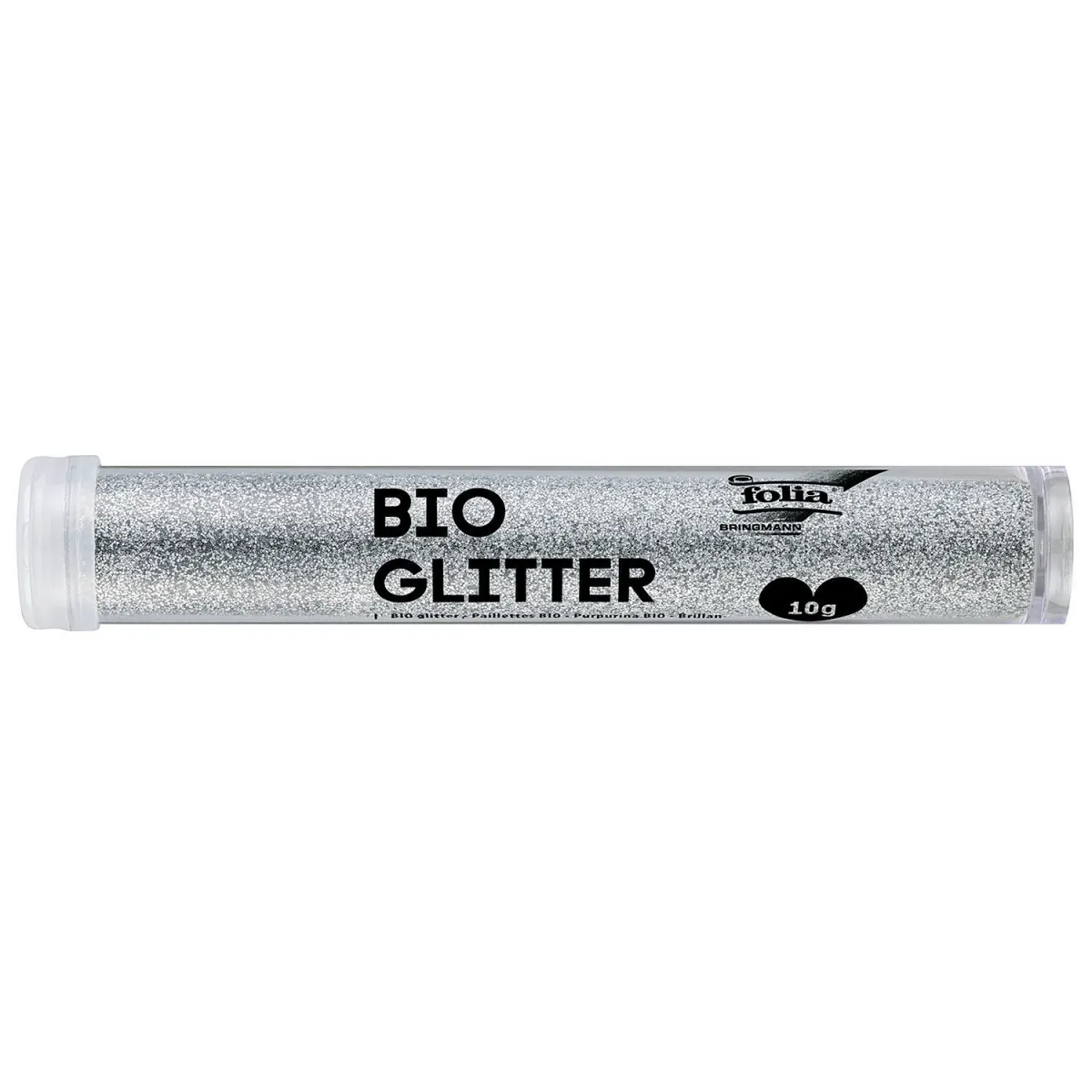 Folia Bio Glitter Ασημί 10gr