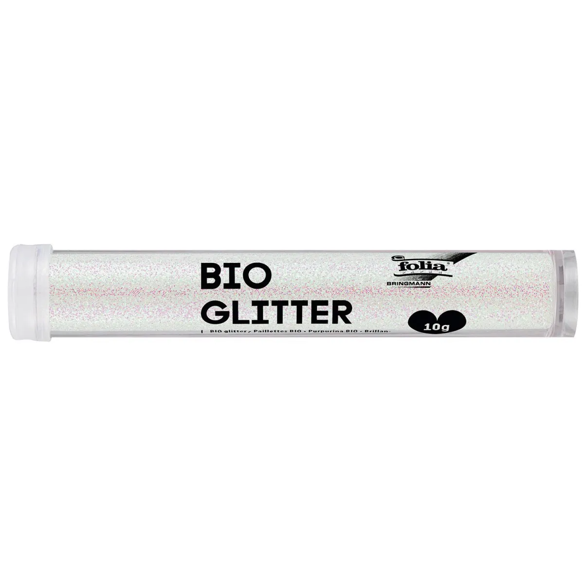 Folia Bio Glitter Λευκό 10gr
