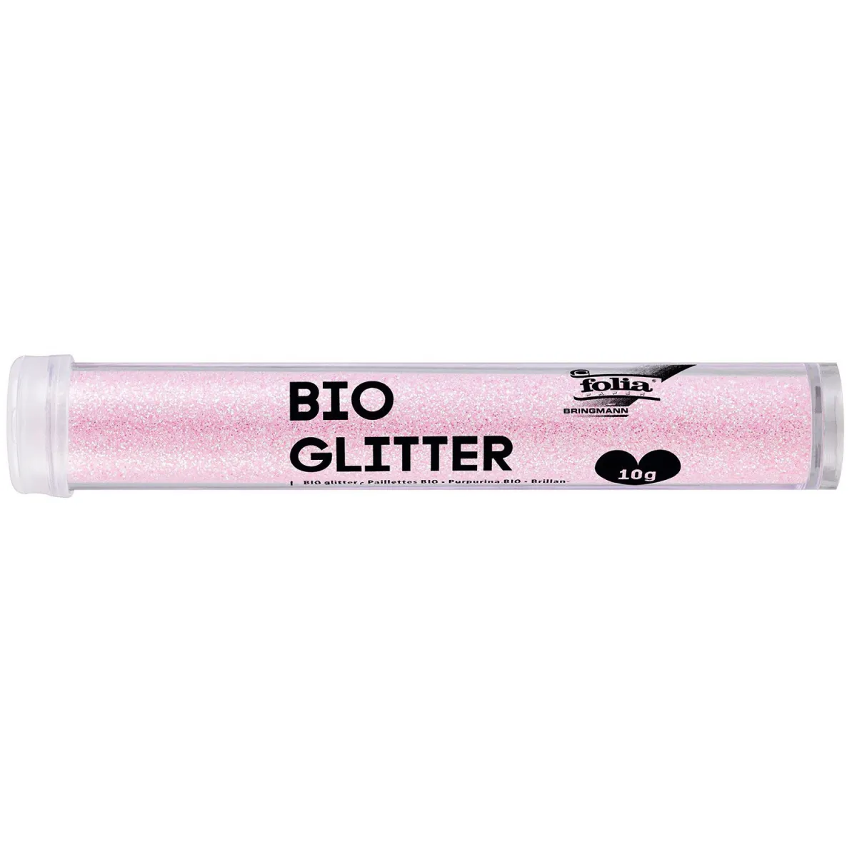 Folia Bio Glitter Pastel Ροζ 10gr