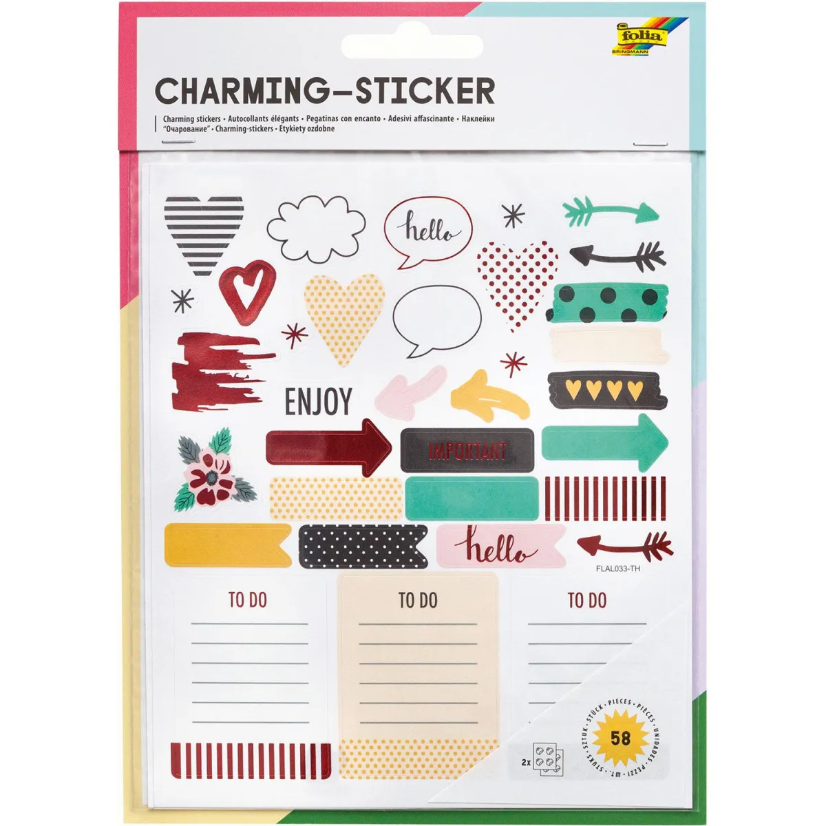 Folia Αυτοκόλλητα Charming III, 58τεμ.