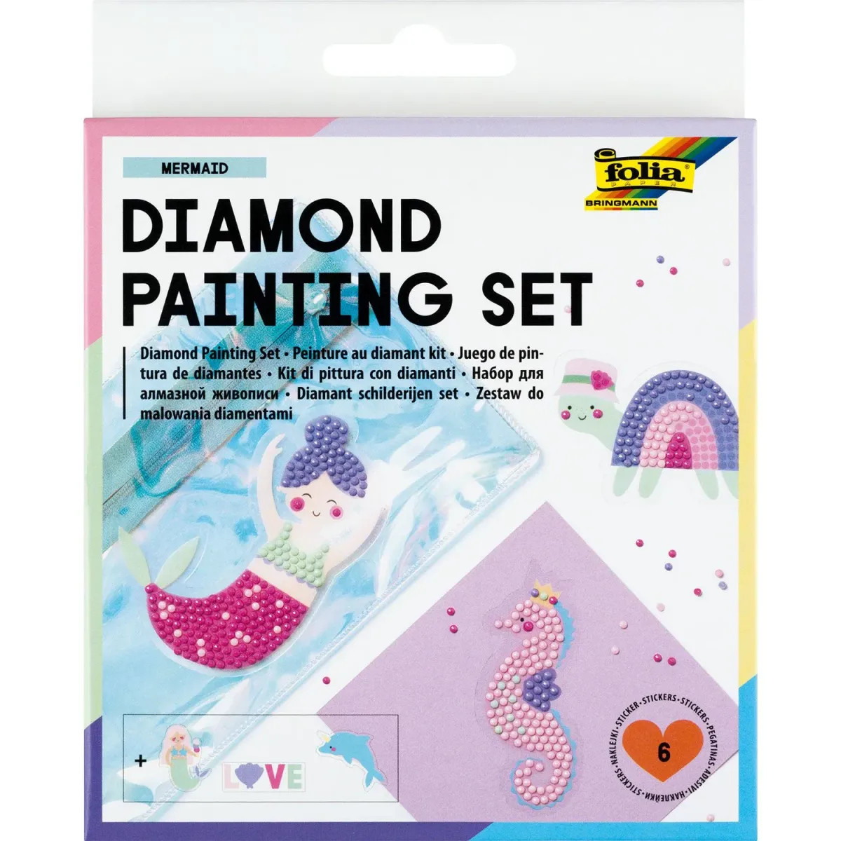 Folia Αυτοκόλλητα Diamond Painting Mermaid