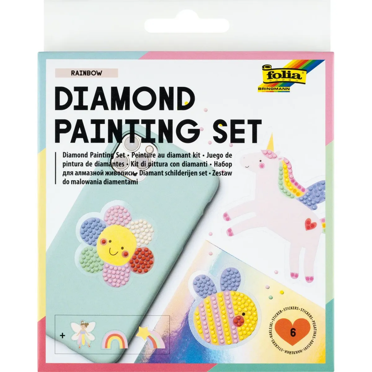 Folia Αυτοκόλλητα Diamond Painting Rainbow