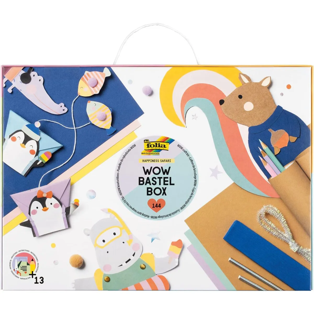 Folia DIY Kit Χειροτεχνίας Happiness Safari 144τεμ.