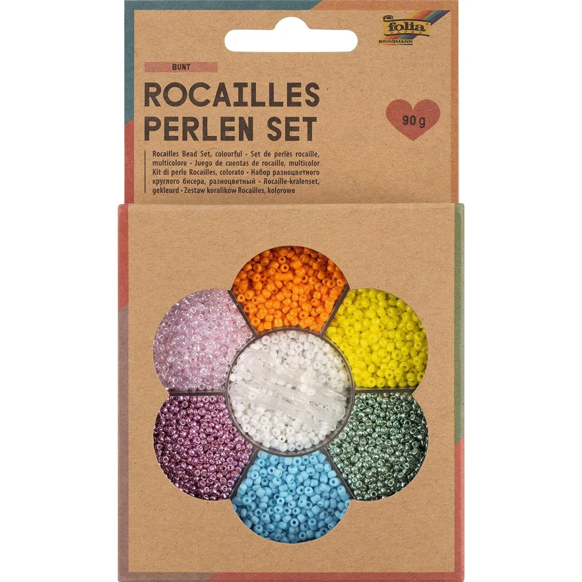 Folia Χάντρες Mixed Colours 90g.