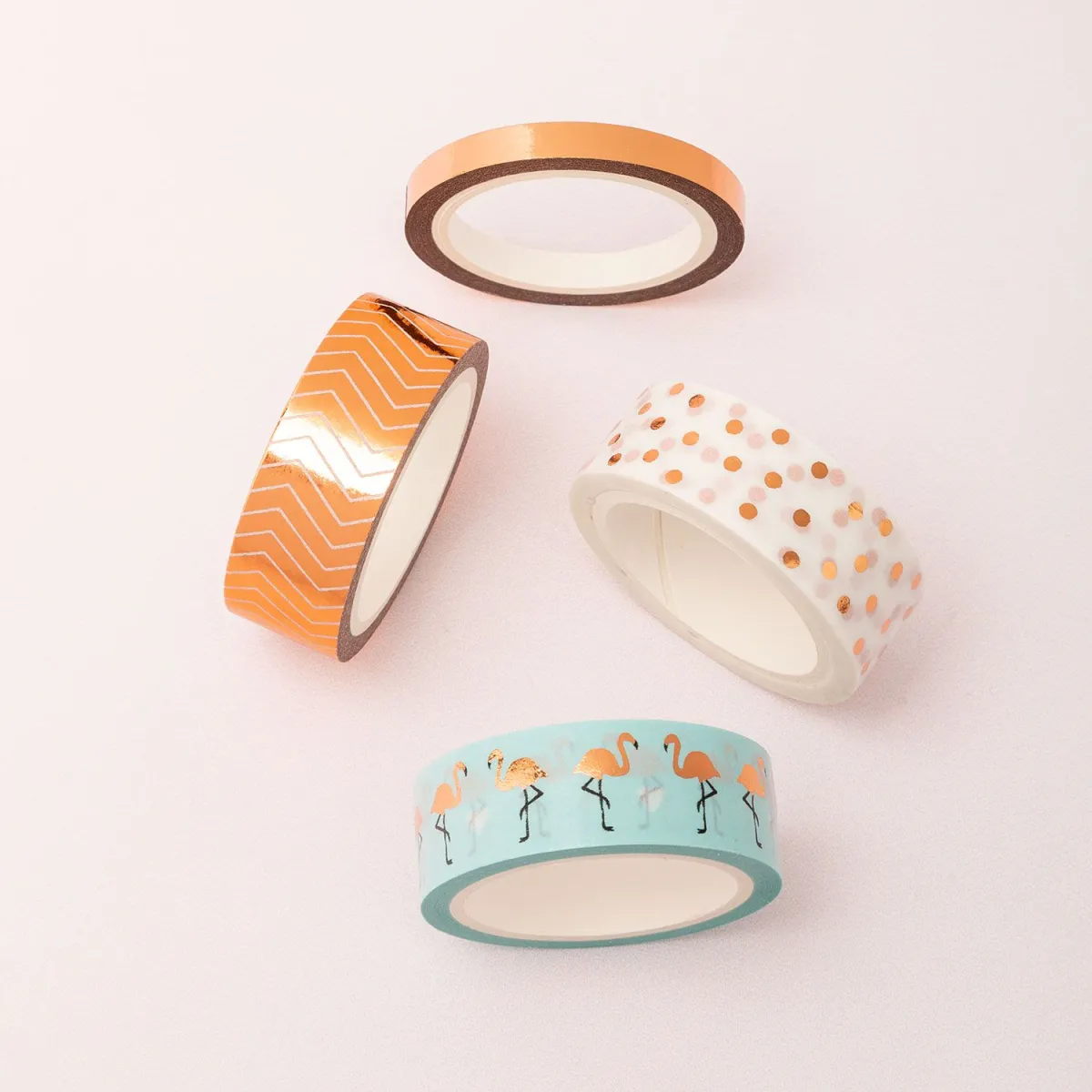 Folia Washi Tape 'Flamingos' 4τεμ.
