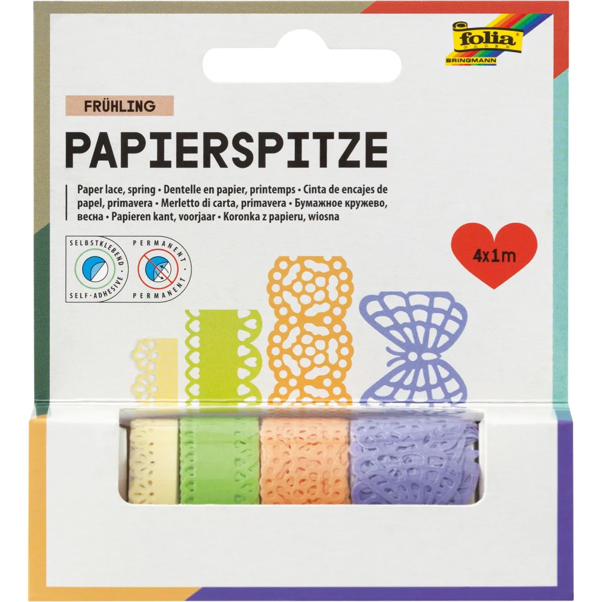 Folia Washi Tape Lace 'Butterfly' 4τεμ.