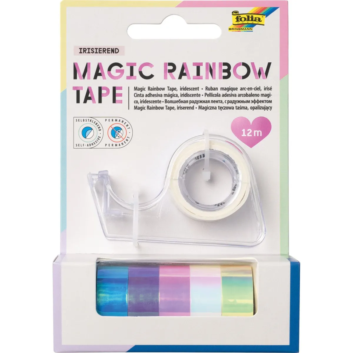 Folia Washi Tape Magic Rainbow 6τεμ.