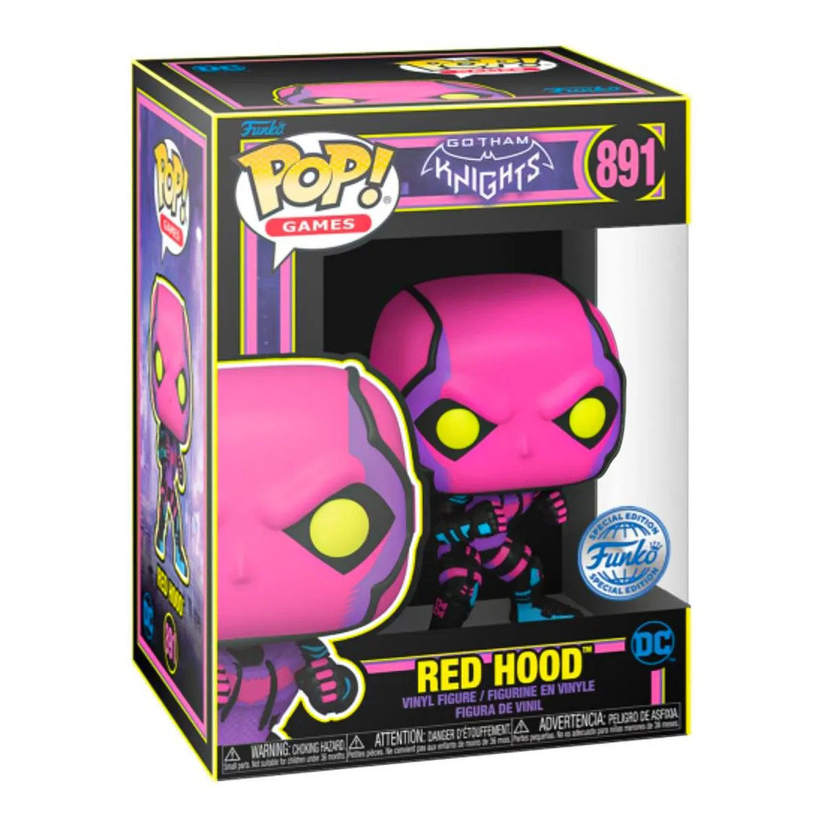 Φιγούρα Funko Pop! Games: Gotham Knights - Red Hood (Blacklight) (Special Edition) #891