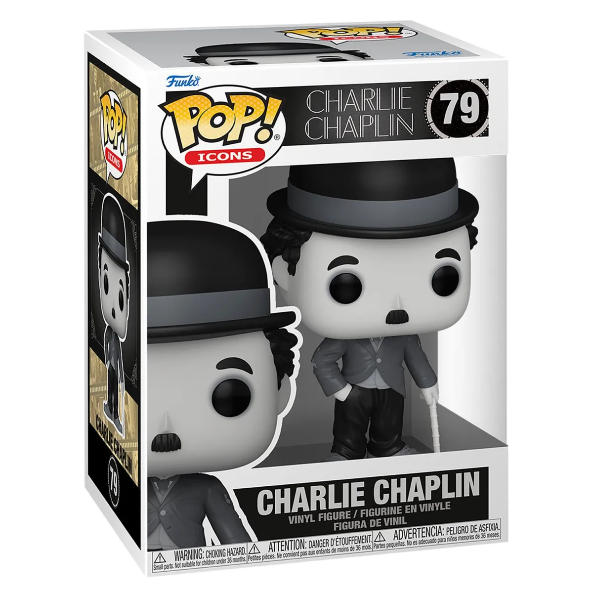 Funko Pop! Icons: Charlie Chaplin - Charlie Chaplin #79