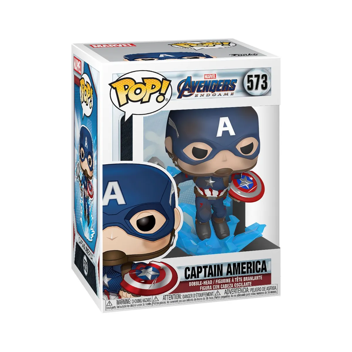 Funko Pop! Marvel: Avengers Endgame - Captain America With Broken Shield & Mjolnir #573
