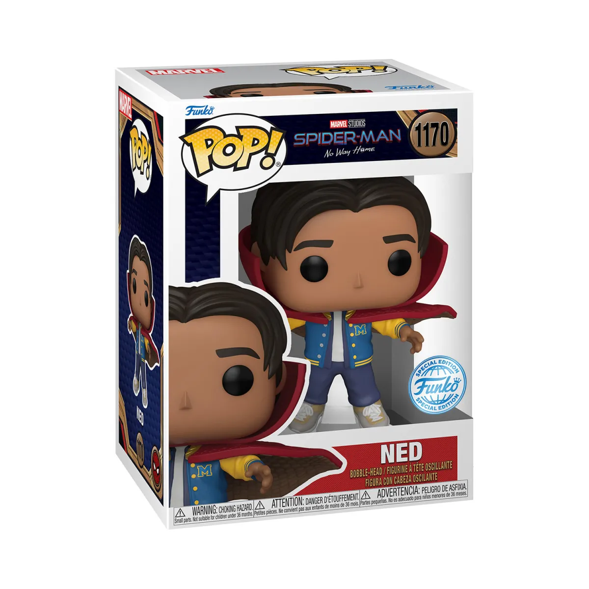 Φιγούρα Funko Pop! Marvel: Spider-Man No Way Home - Ned (with Cloak) (Special Edition) #1170