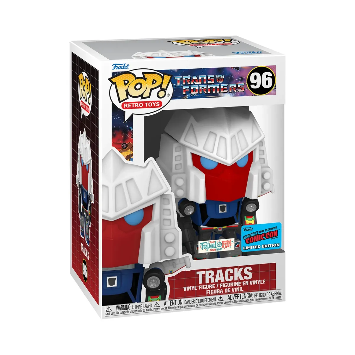 Φιγούρα Funko Pop! Retro Toys: Transformers - Tracks (Convention Special Edition) #96