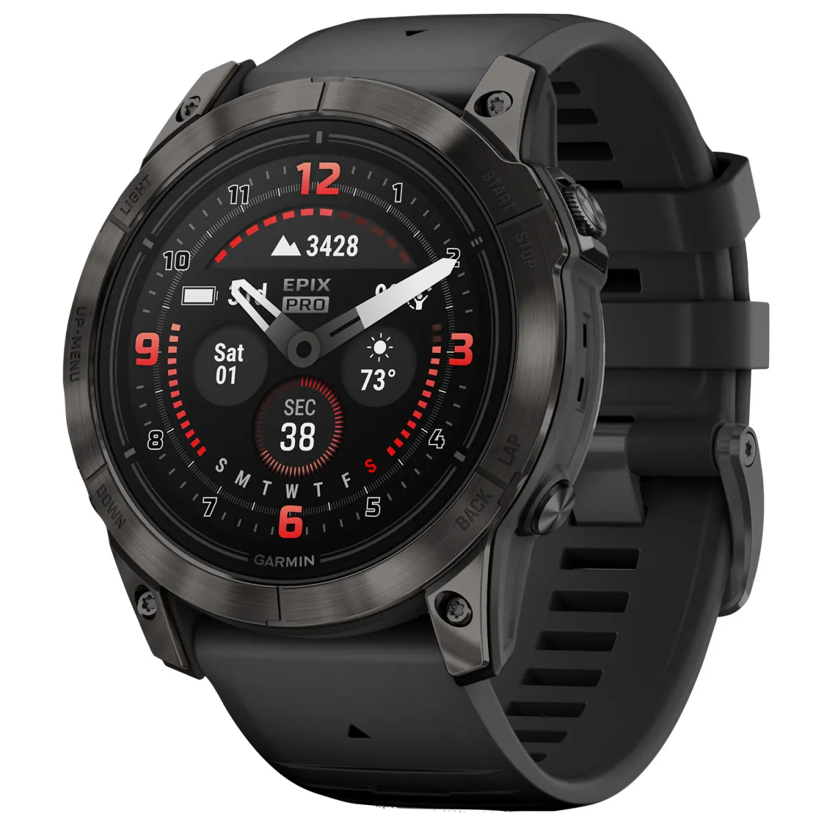 Garmin Epix Pro Sapphire 51mm Carbon Gray DLC Titanium/Black