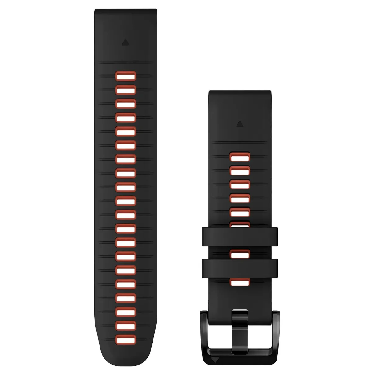 Garmin Λουράκι QUICKFIT® 22 Black w/ Flame Red Σιλικόνης