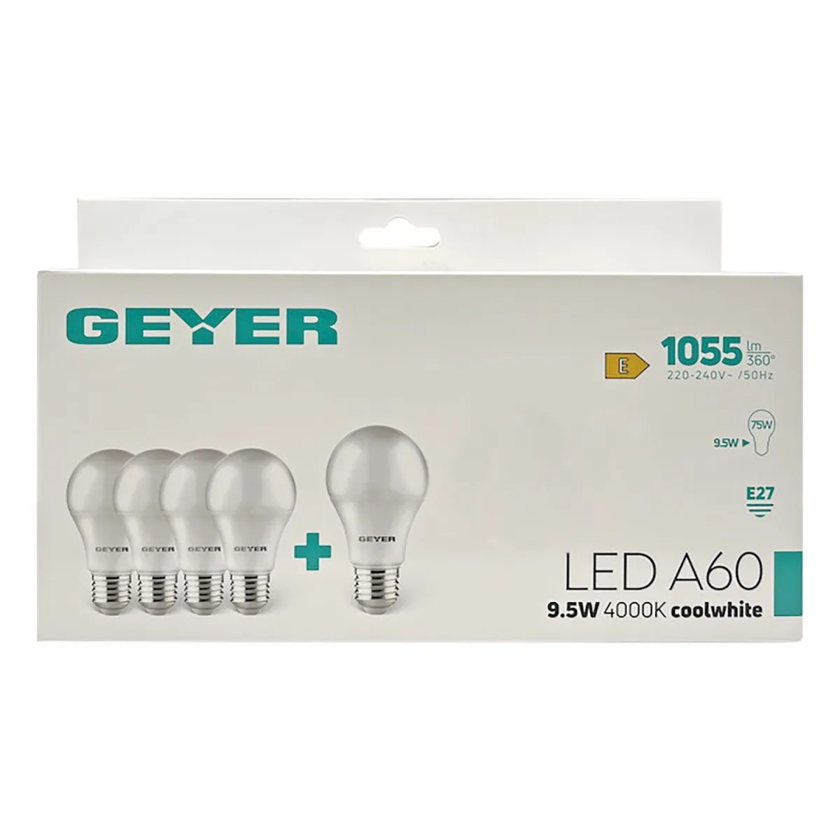 Geyer Λαμπτήρας Ε27 9,5W 4000K 1055lm 5p