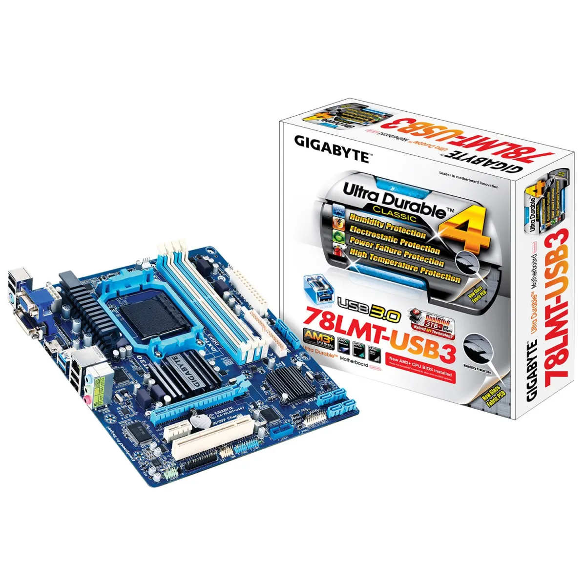 Gigabyte Motherboard 78LMT-USB3 (760G/AM3+/DDR3)