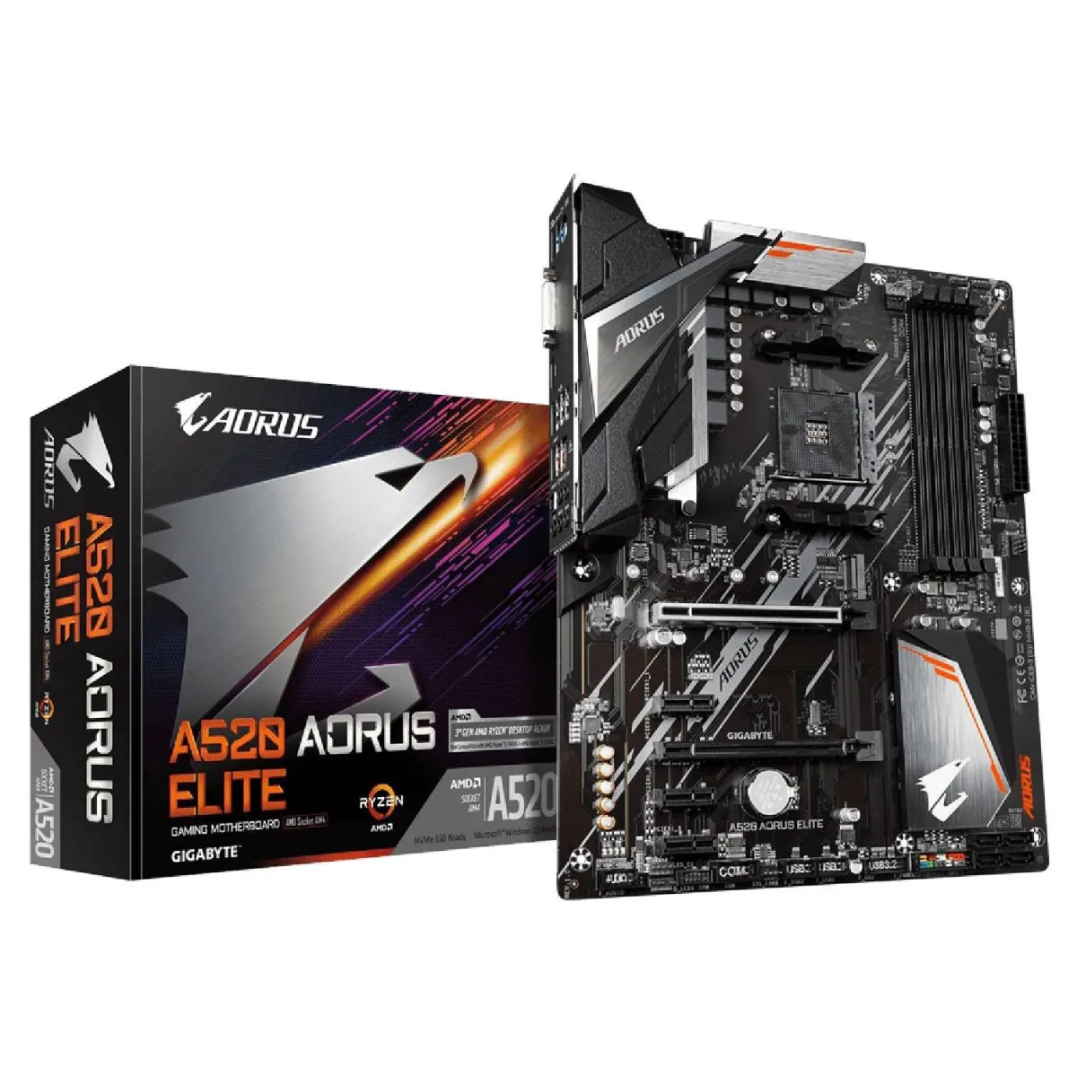 Gigabyte Motherboard A520 AORUS ELITE (A520/AM4/DDR4)