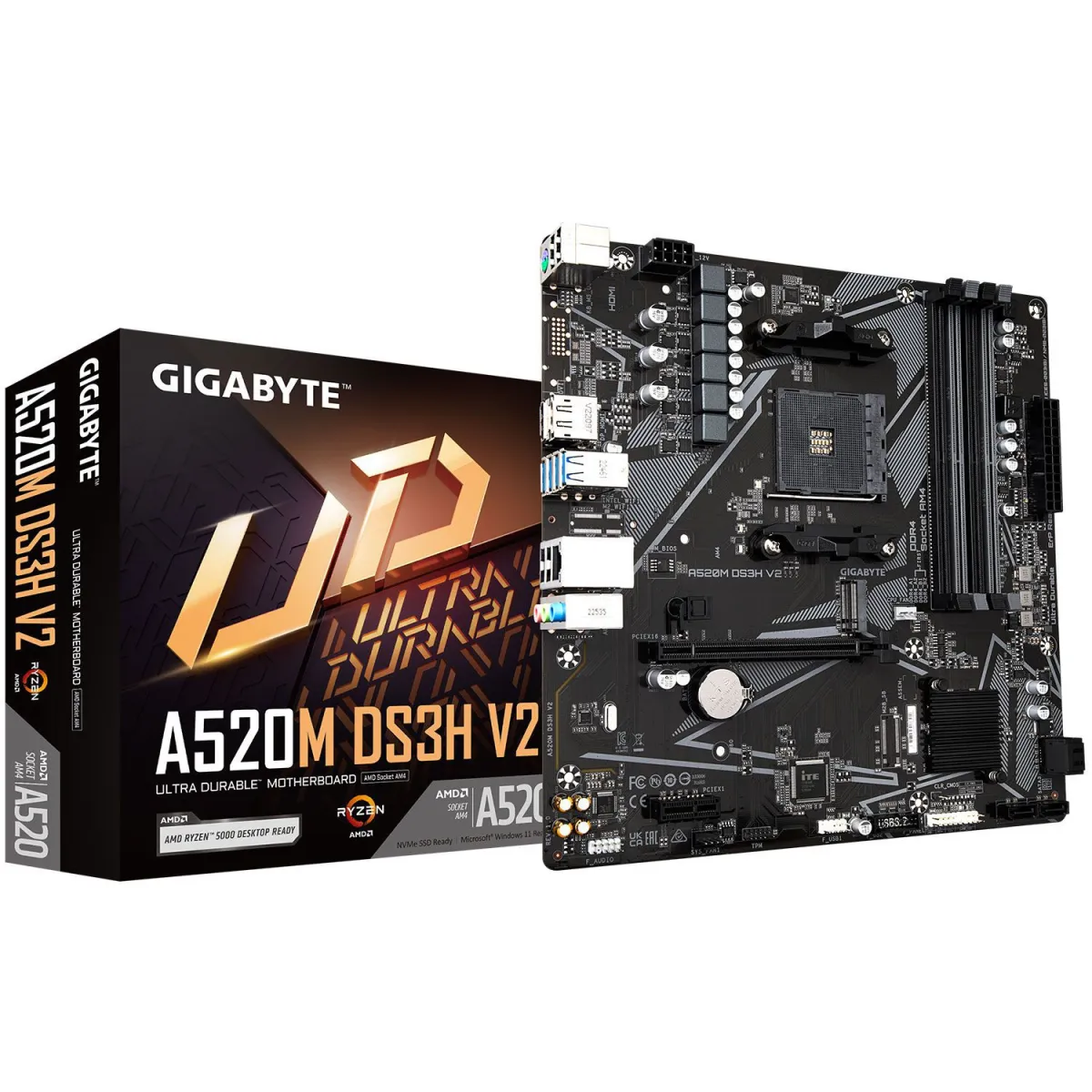 Gigabyte Motherboard A520M DS3H V2 (A520/AM4/DDR4)