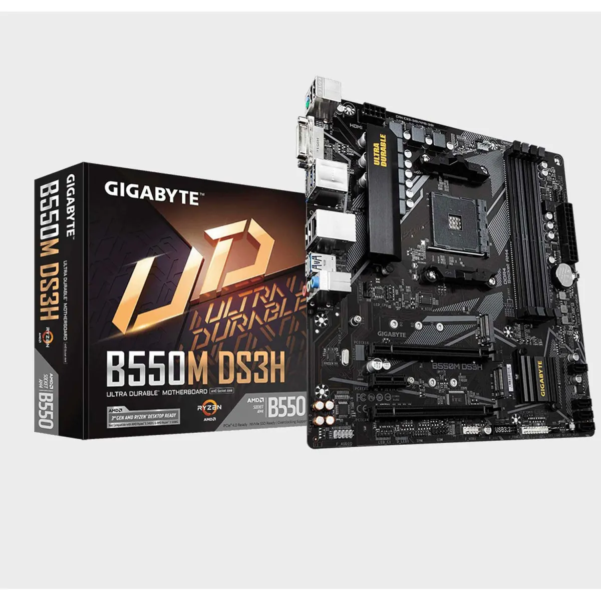 Gigabyte Motherboard B550M DS3H (B550/AM4/DDR4)