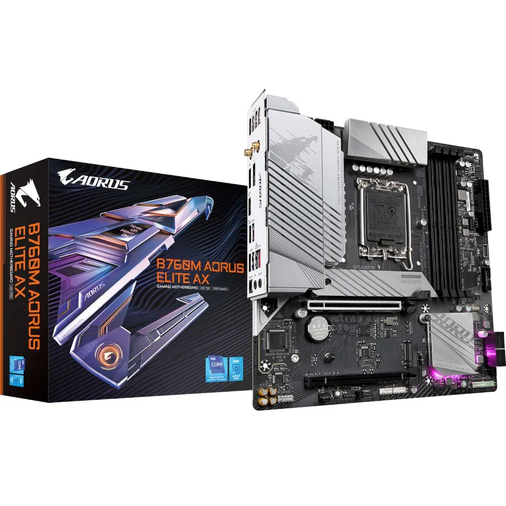 Gigabyte Motherboard B760M AORUS ELITE AX (Β760/1700/DDR5)