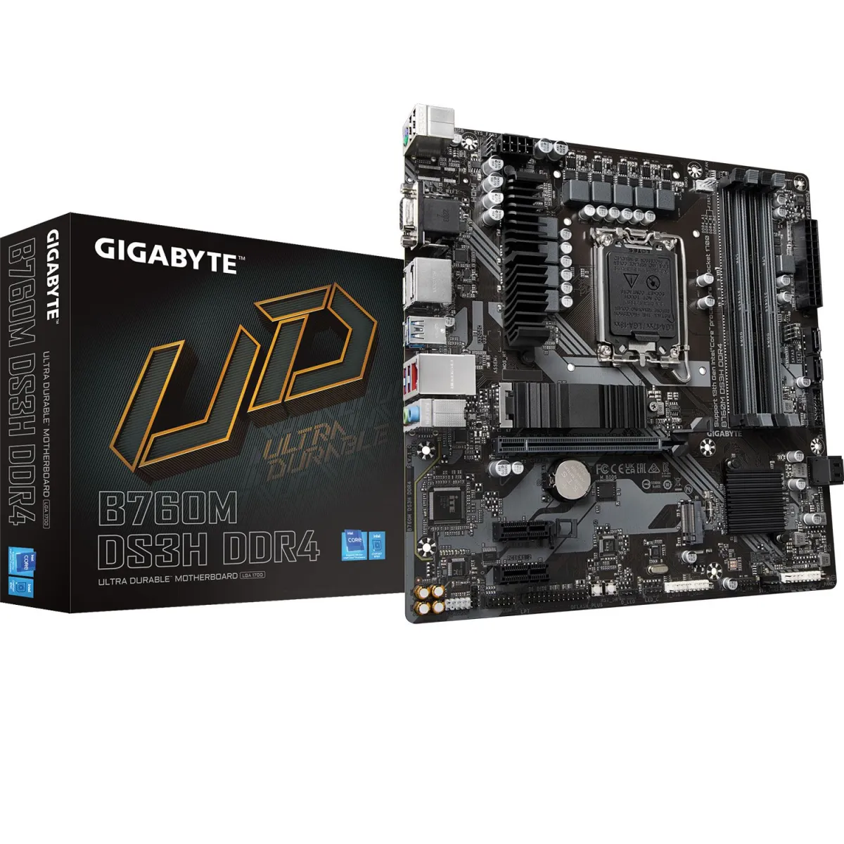 Gigabyte Motherboard B760M DS3H DDR4 (Β760/1700/DDR4)